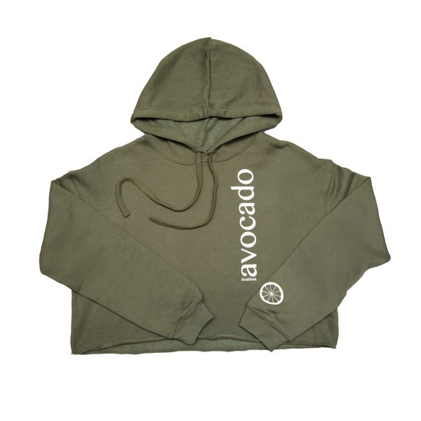 Cropped-Hoodie - Avocado